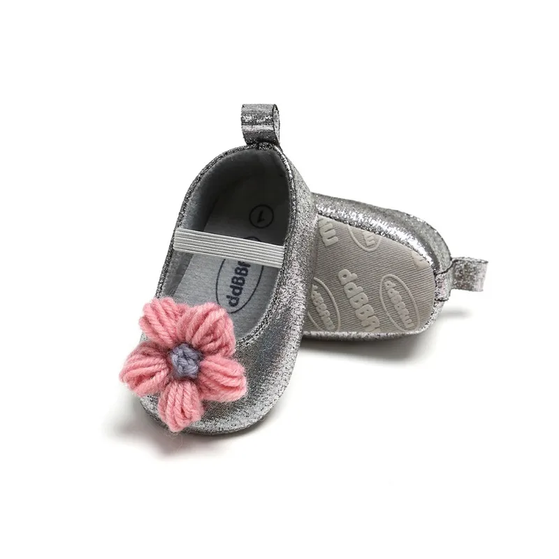 

Spring Fashion Princess Autumn Flower Shoes Baby Sweet Kids Girls Anti-skid PU Children Shallow First Walkers Shoes 0-18M