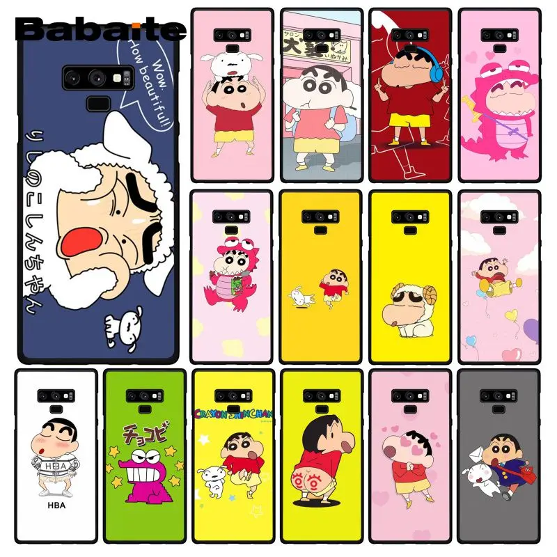 Babaite Kawaii Аниме Мультфильм Crayon Shin-chan чехол для телефона для samsung Galaxy A50 Note9 8 7 5 10 Pro J5 J6 Prime J7 DUO