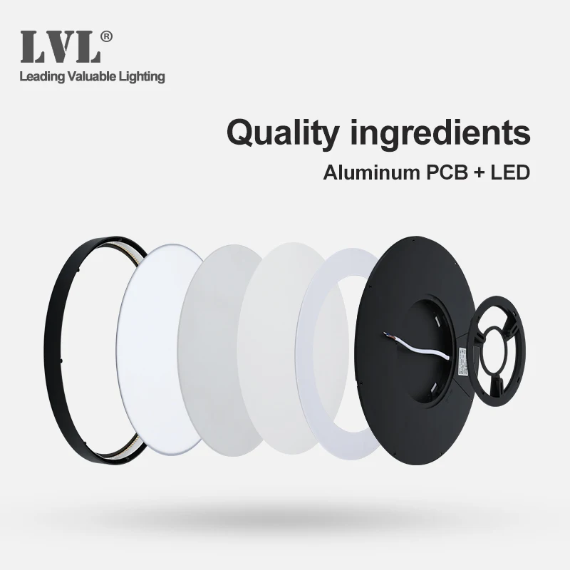 $12.16 LED Ceiling Light Black Shell 12W 18W 24W 32W 4000K Modern Surface Ceiling Lamp For Kitchen Bedroom Bathroom Lamps