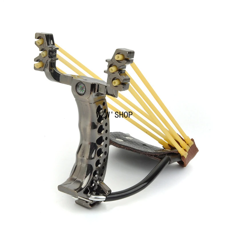

Professional Hunting Slingshots With Folding Wrist Support Compass Decoration Catapult Outdoor Shooting Fishing Free Shipping