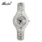 MISSFOX наручные часы для женщин серебристого цвета платье элегантные женские часы водонепроницаемые женские ювелирные изделия Prezent для влюбленных Кварцевые часы