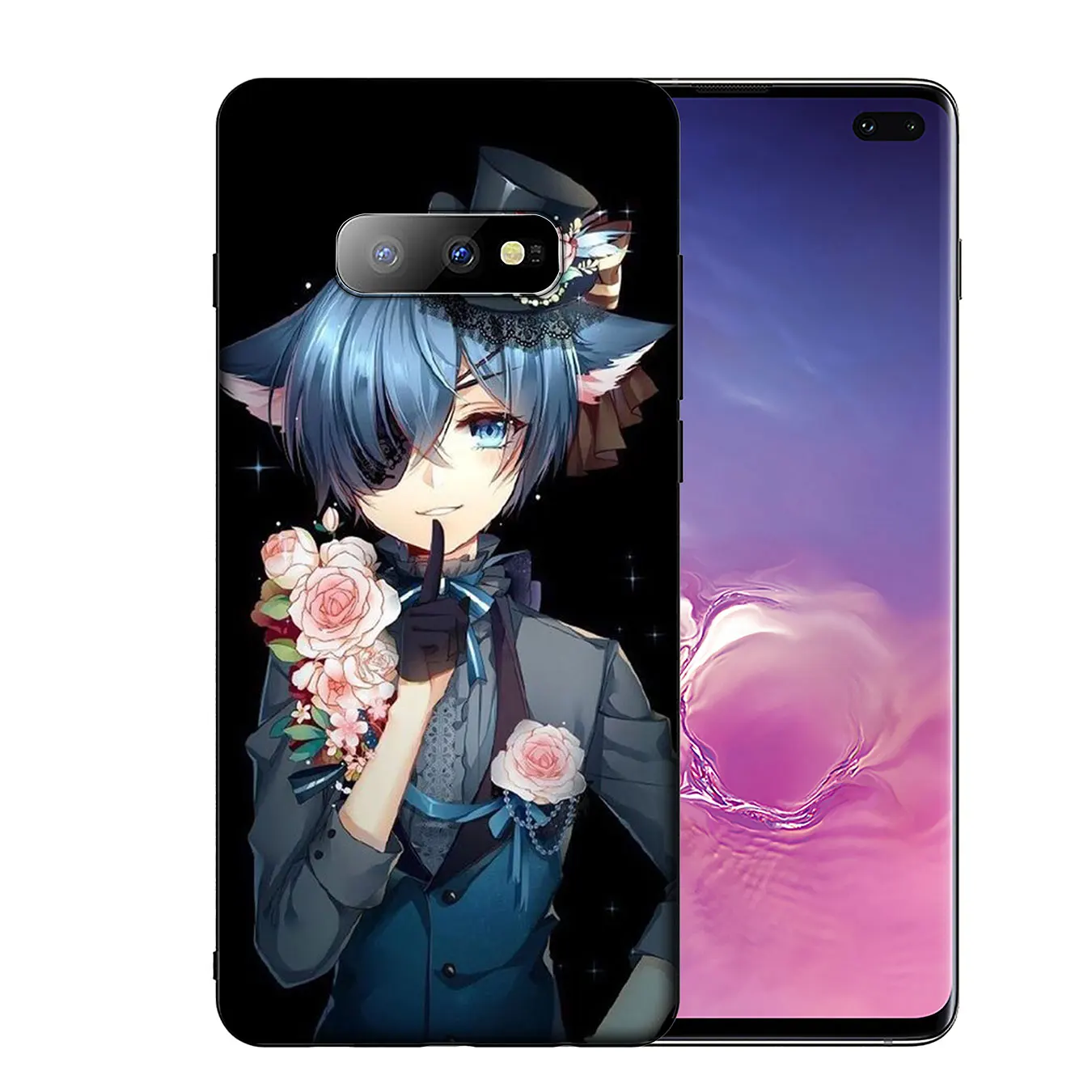IYICAO Black Butler Anime Soft Silicone Phone Case for Samsung Galaxy S20 Ultra S10 Lite S9 S8 Plus S6 S7 Edge S10e Cover |