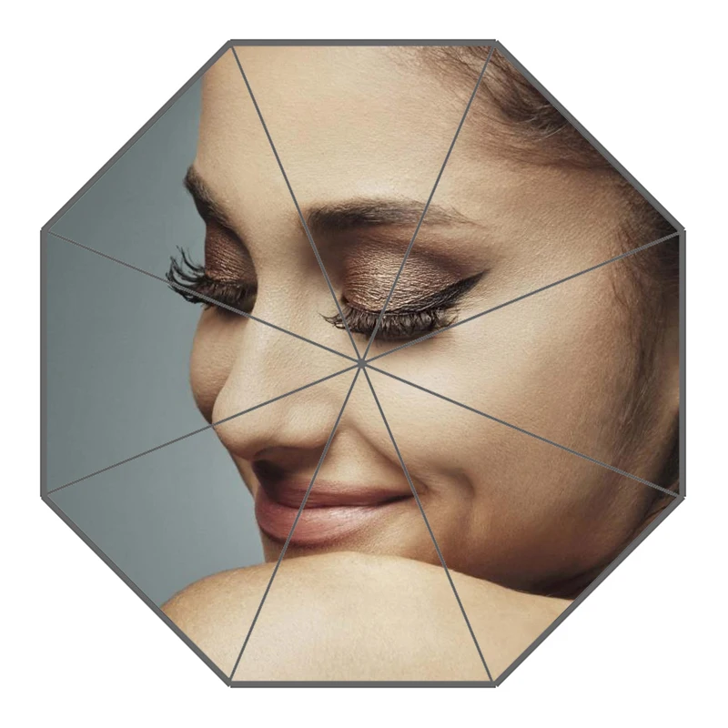 P# Ariana Grande 03 Зонт с индивидуальным принтом складной зонт от солнца и дождя для путешествий неавтоматический декоративный зонт высокого качества - Цвет: 15