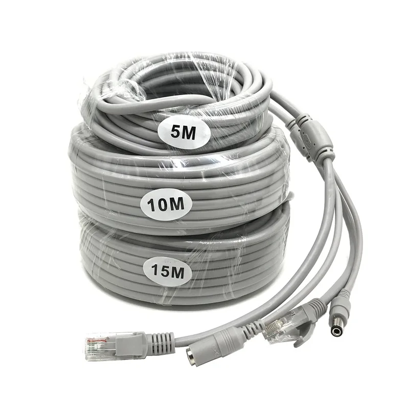 Сетевой кабель видеонаблюдения Seeker Rj45 удлинитель питания DC Ethernet 5/10/15/20/30 м Optionalfor