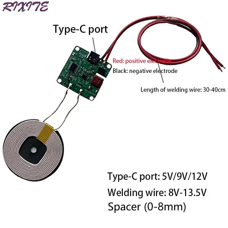 20w high power 5v 12v fast charging wireless charger transmitter module type c usb coil qi universal for car phone battery free global shipping