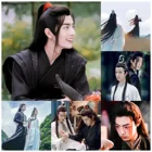 Алмазная живопись 5D с квадратными и круглыми стразами Mo Dao Zu Shi аниме, Алмазная мозаика, мультяшная вышивка, наборы для вышивки крестиком, домашний декор