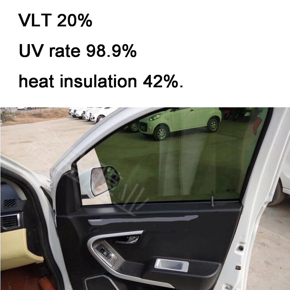 AUMOHALL 20% VLT Темный оливковый автомобильный окно тонировка УФ блок пленка наклейка