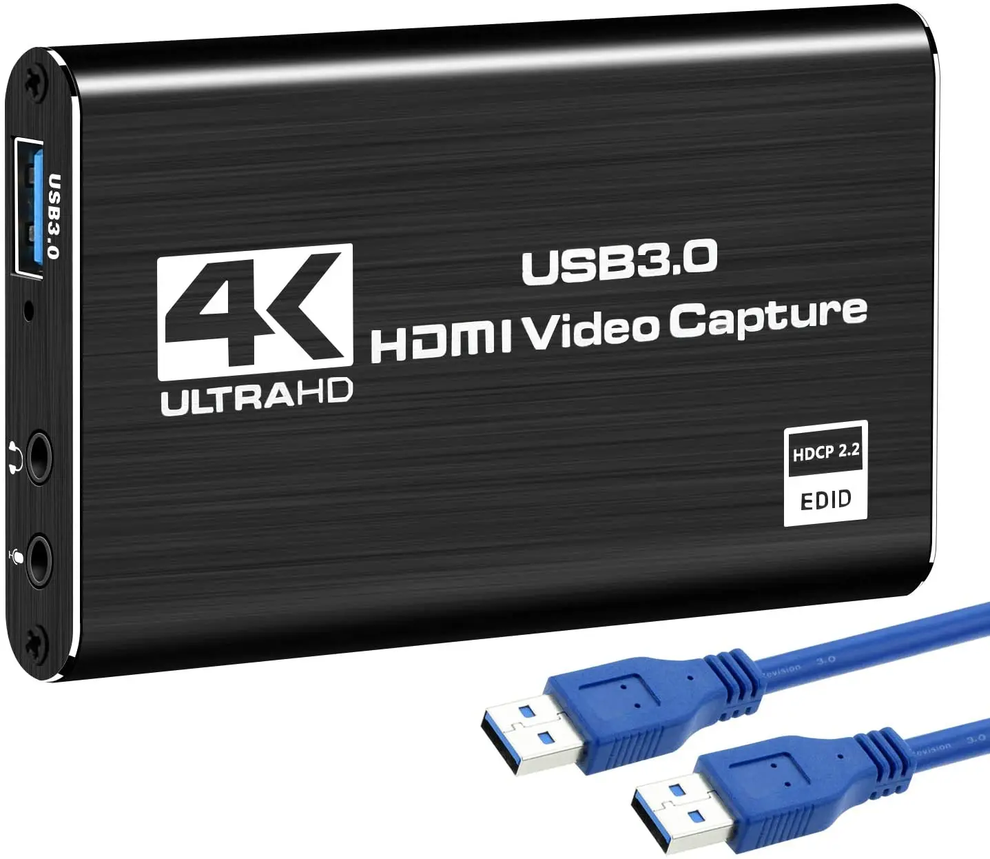 Карта видеозахвата 4K, устройство видеозахвата HD USB 3,0, Full 1080P 60 кадров в секунду для записи игр, трансляции в прямом эфире Карта видеозахвата 4K, устройство видеозахвата HD USB 3,0, Full 1080P 60 кадров в секунду для записи игр, трансляции в прямом эфире