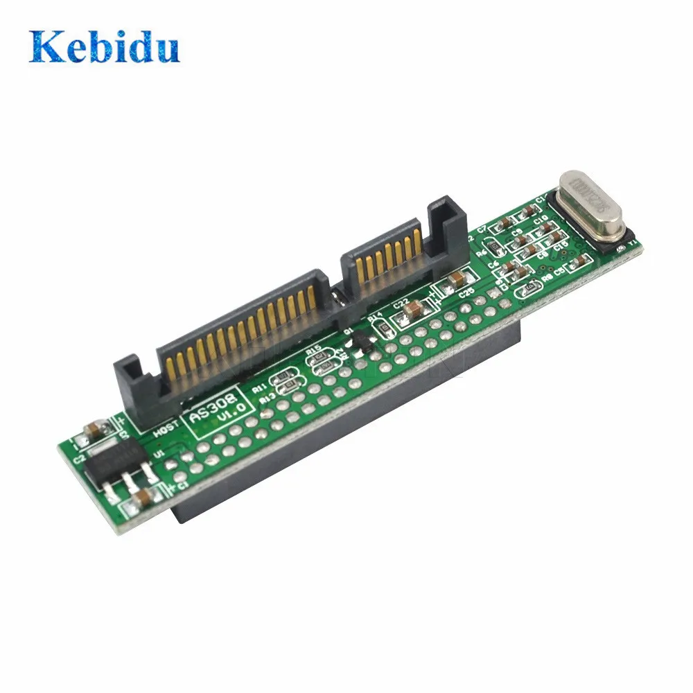 Kebidu IDE 44 pin 2 5 дюйма к SATA ПК адаптер конвертер 133 Гб/с Поддержка ATA 100 HDD CD DVD серийный