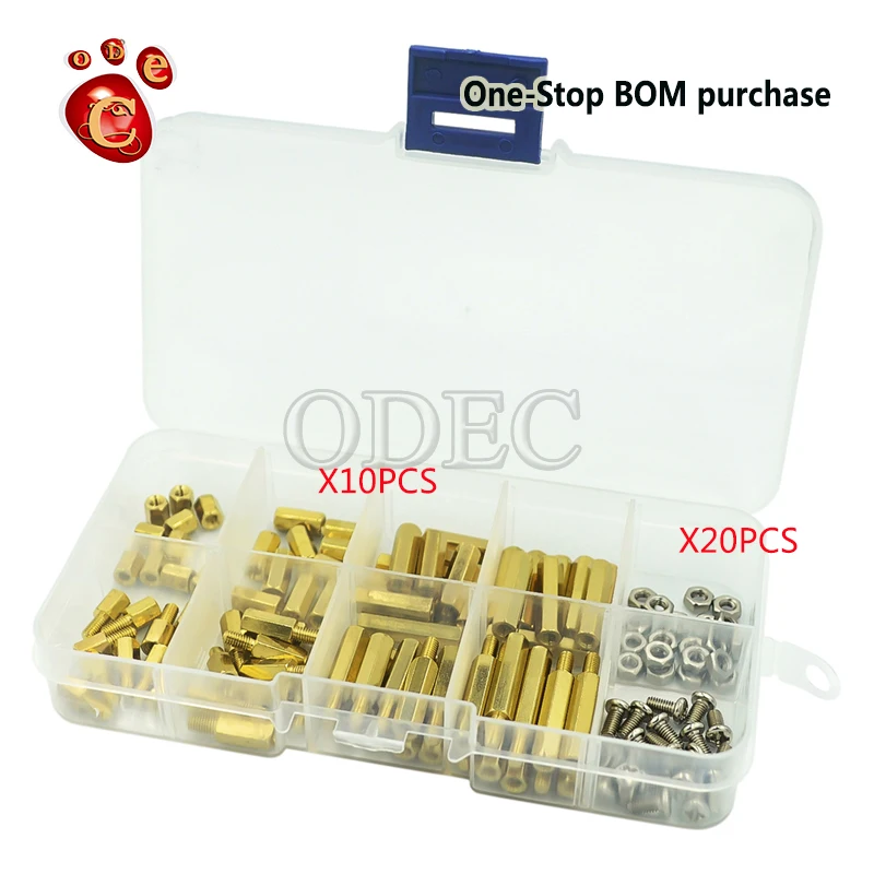 

120 box M3 stainless steel screw nut brass hexagonal copper column isolation column spacer column assembly