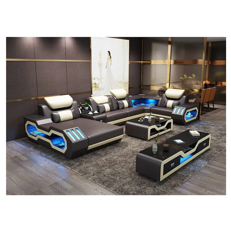 Горячая продажа кожаный диван мебель для гостиной новый дизайн|Наборы гостиной| |