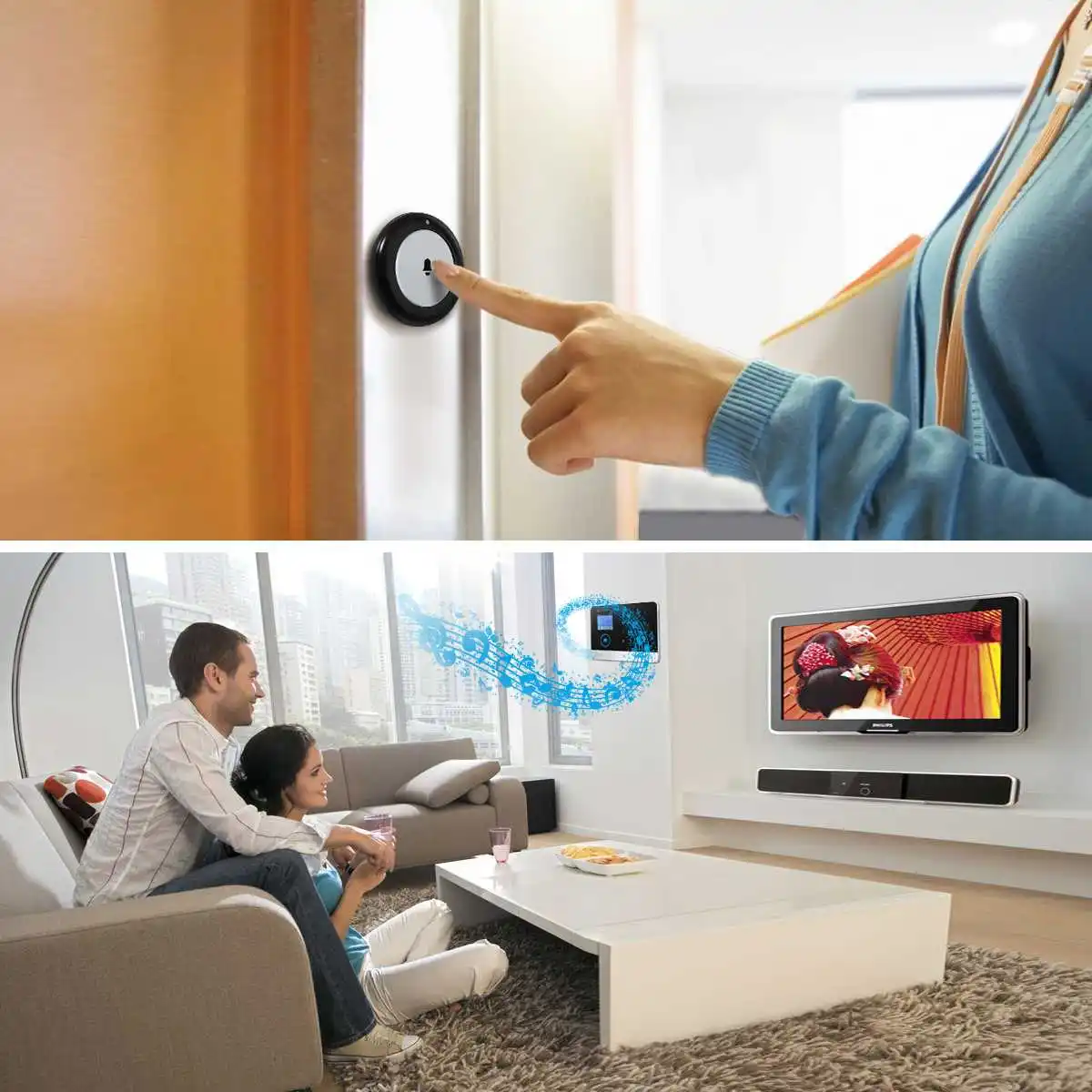DIGOO DG-HOSA 433MHz Alarm Doorbell Button Home Security Compatible with HOSA MAHA 2G 3G System Protection | Дом и сад