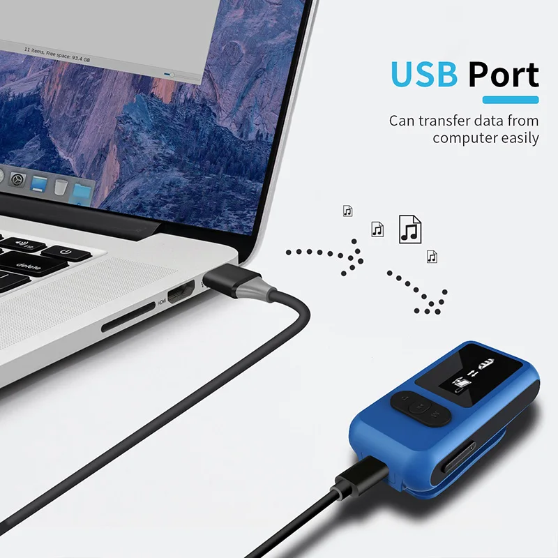 Водонепроницаемый MP3-плеер для плавания и серфинга 16 ГБ подводный дайвинг