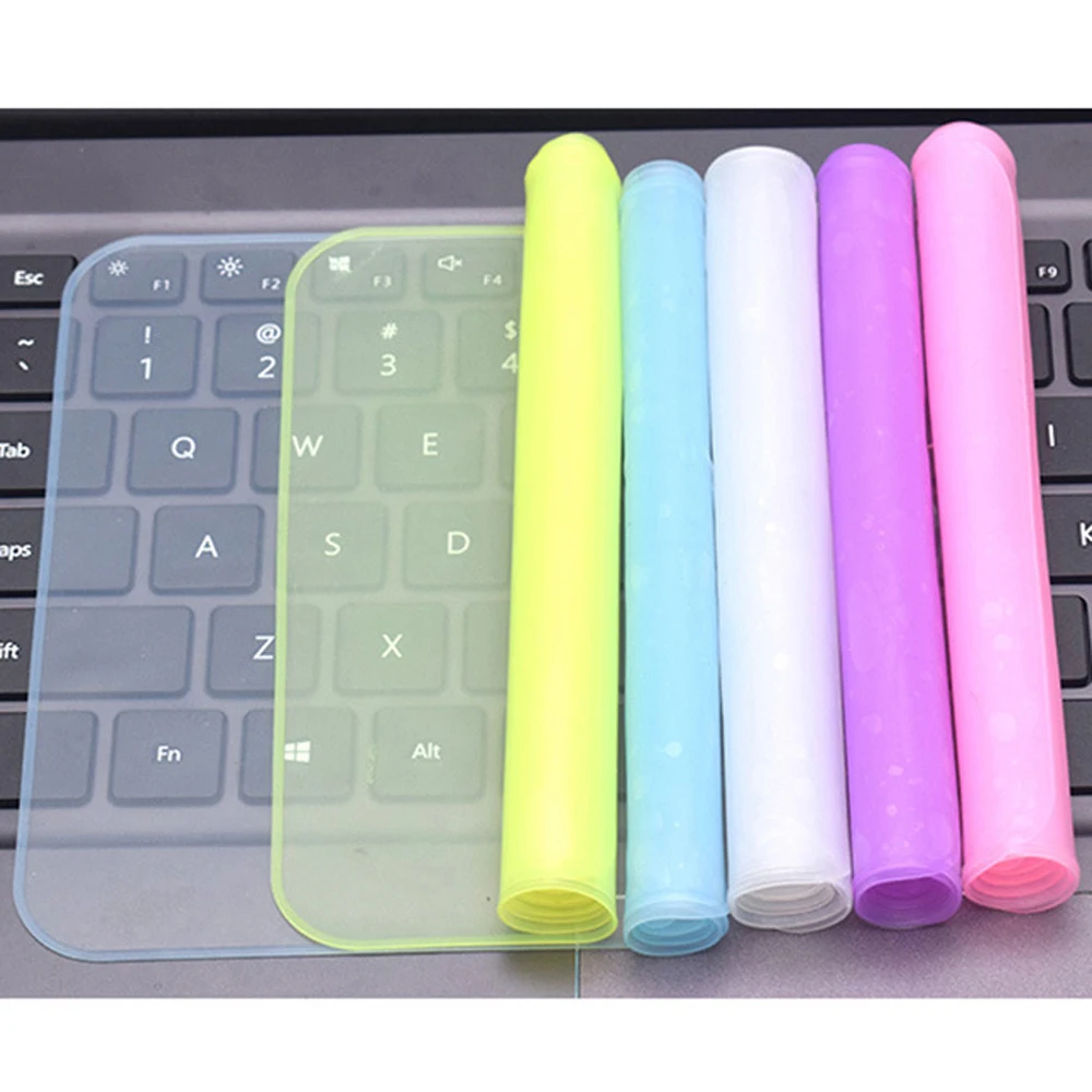 

Universal Laptop Cover Keyboard Skin Dustproof Waterproof Soft Silicone Protector Generic for Macbook 12-14 inch and 15-17 inch