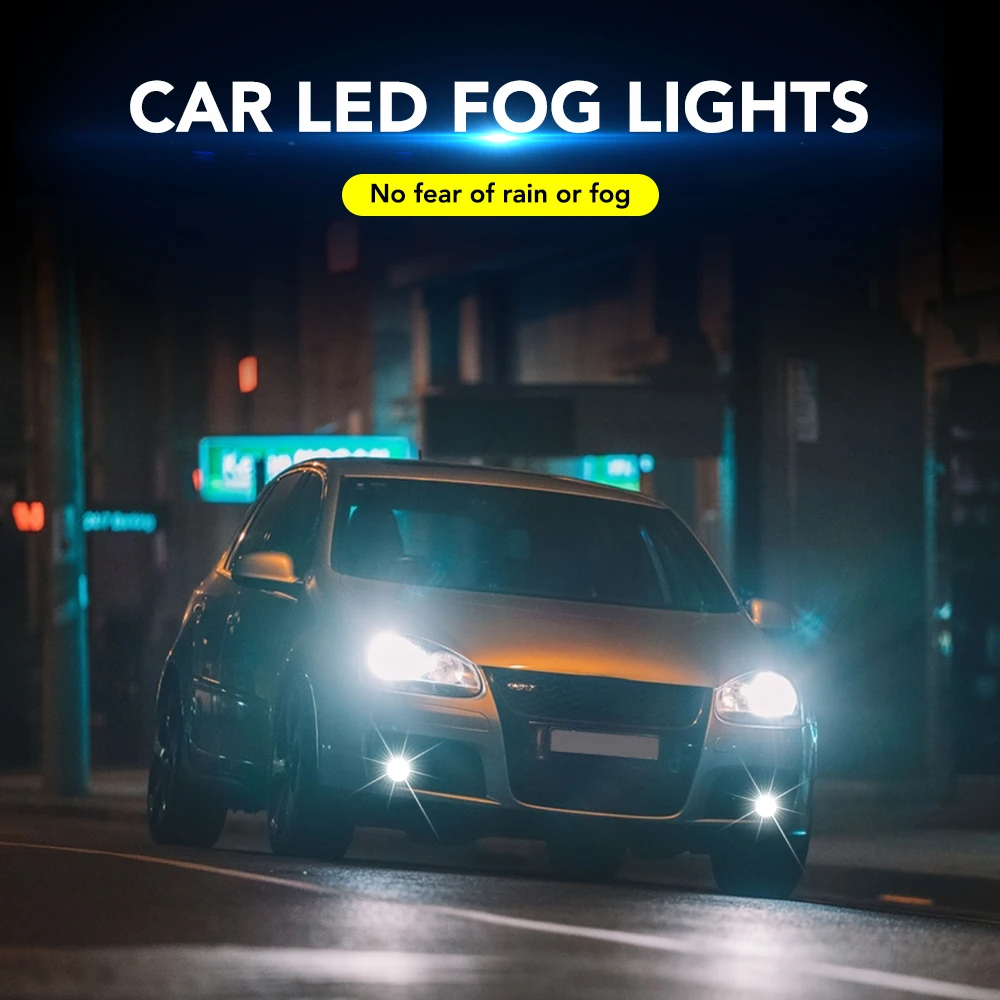 Автомобильные светодиодные противотуманные фары H11 H8 для BMW E60 Ford focus 2 Kuga Mazda 3 cx-5