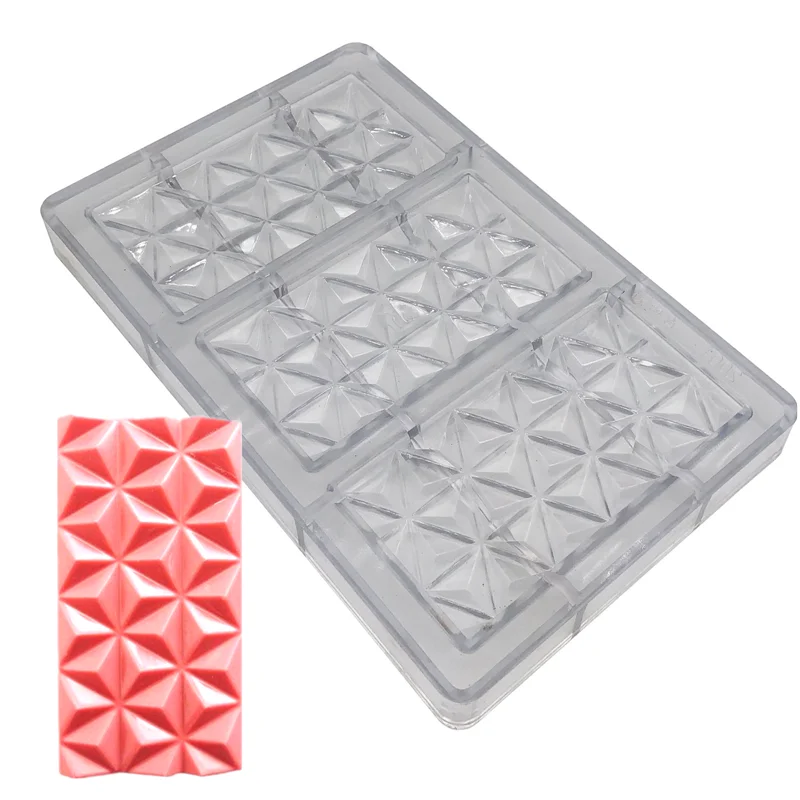 

Polycarbonate Break Apart Chocolate Molds Cones Candy Tray 3D Moulds