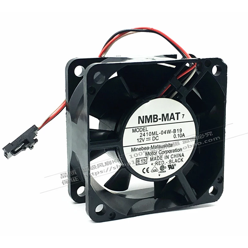 Оригинальный НМБ 2410ML-04W-B19 12V 0.10A 6 см 6025 компьютер чехол мощность сервер бесшумный