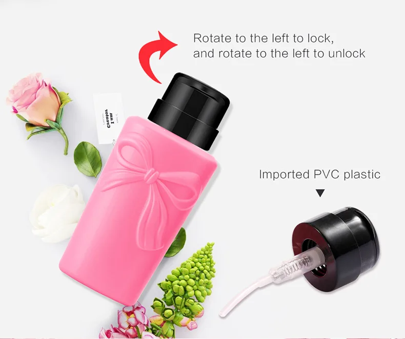 Прямая поставка 3 шт. 300 мл пустая пластиковая жидкость для удаления лака ногтей