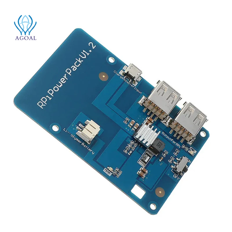 Блок питания V1.2 Плата расширения литиевой батареи с usb хаб для зарядки Raspberry