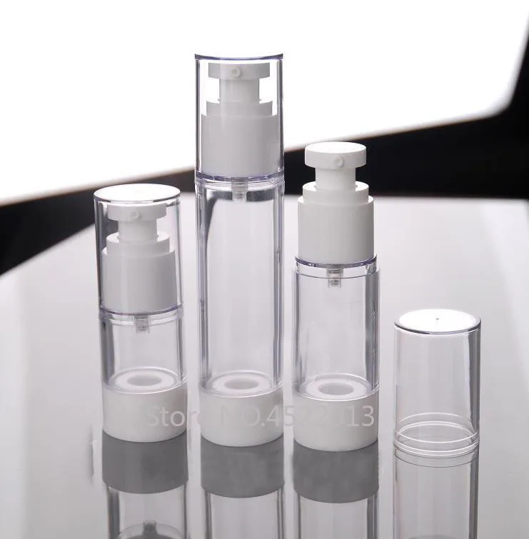 

20pcs/lot 15ML 30ML 50ML 80ML 100ML High Class Essence Airless Bottle, Cosmetic Lotion Pump Container, Emulsion Storage Bottle