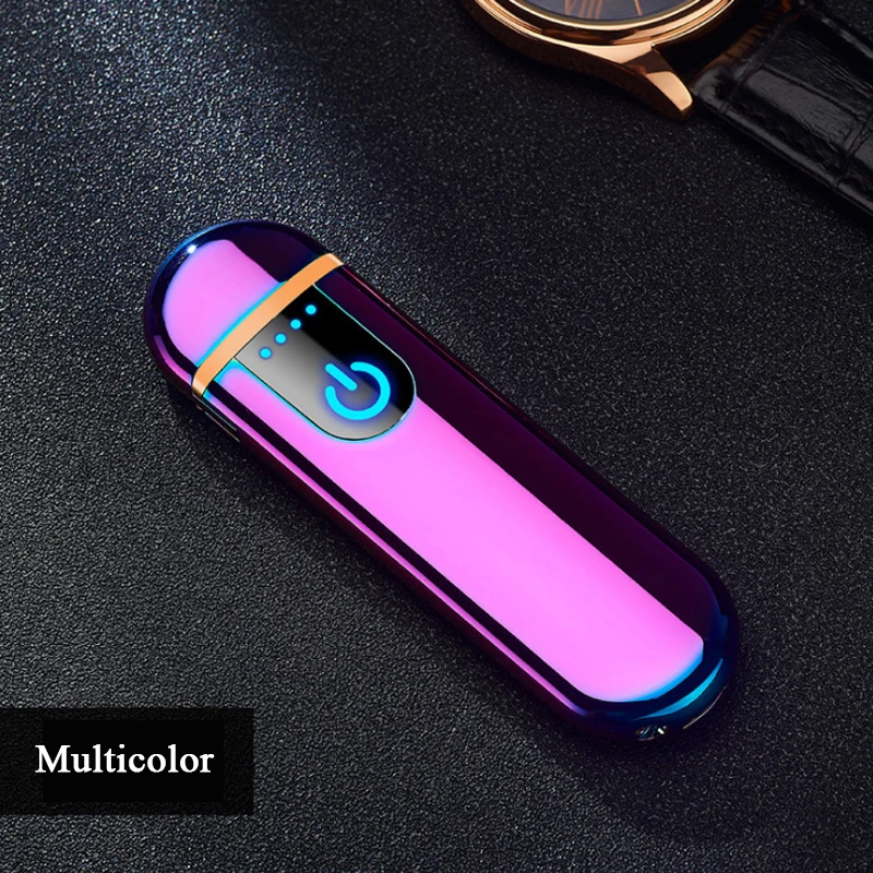 USB электрическая беспламенная зажигалка гаджеты для мужчин перезаряжаемая