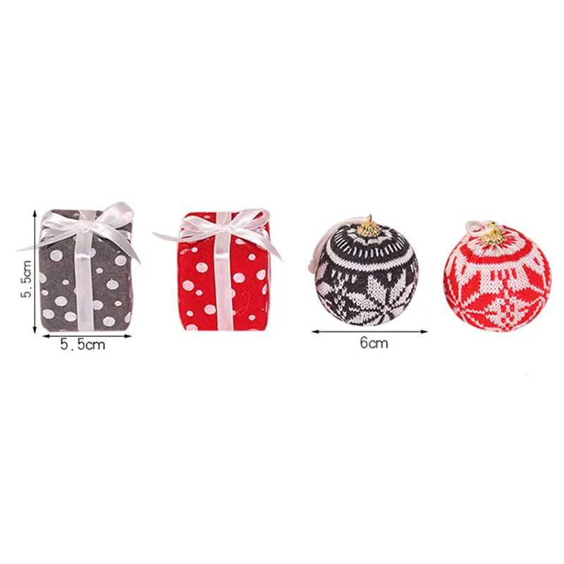 6 шт. Новогодние подвески в горошек для украшения ёлки | Дом и сад