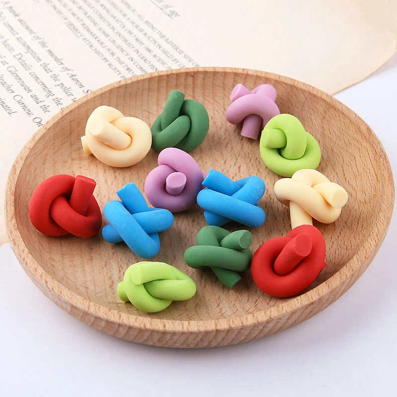 10 шт Горячая продажа Новые продукты серьги для милых девочек мягкая глина