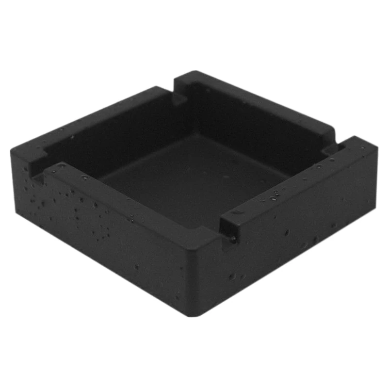 

High Temperature Resistant Silicone Ashtray Portable Anti-Fall Ashtray Cigar Bulk Tray Ashtray Indoor And Outdoor Black