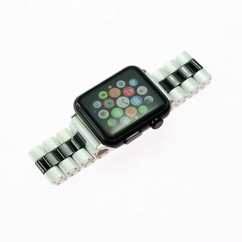 Спортивные Керамика бабочка петля ремешок для наручных часов Apple Watch 4 полосным 44 мм/40 мм наручных часов iwatch серии 4/3/2, ремешок 42 мм, 38 мм, версия соединитель на запястье браслет ремень