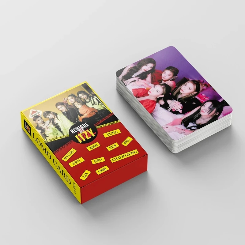 

55 шт./компл. 2021 новые Kpop ITZY Lomo карты Остерегайтесь ITZY фото фотосессия открытки в альбом для поклонников Коллекция Высококачественных HD фоток...