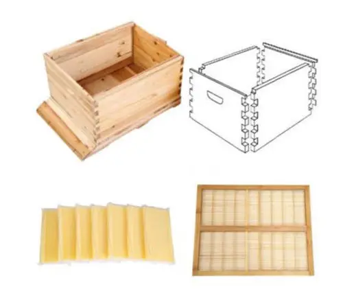 CE 7 шт. Модернизированный инструмент для пчеловодства оправы ульев + деревянная