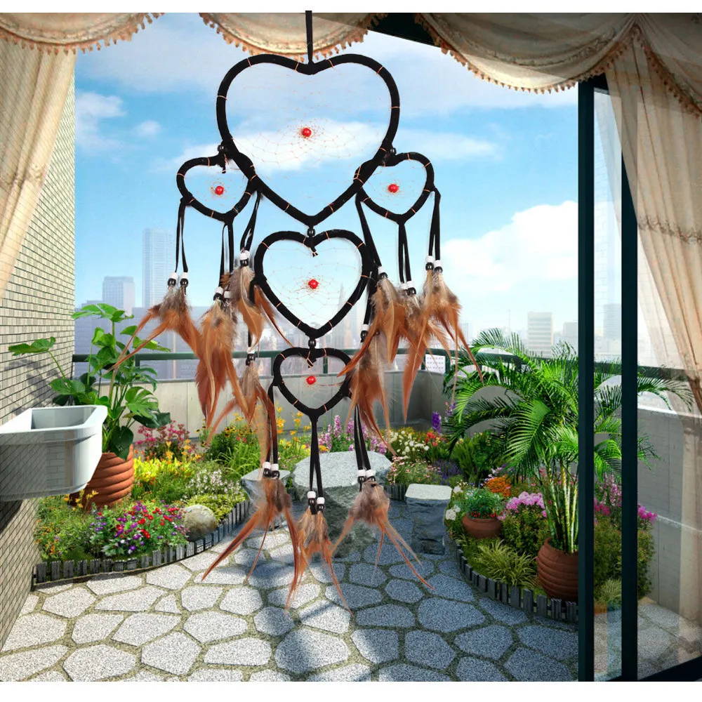 Винтажное украшение для дома ретро Ловец снов из перьев Висячие на стену Ловцы