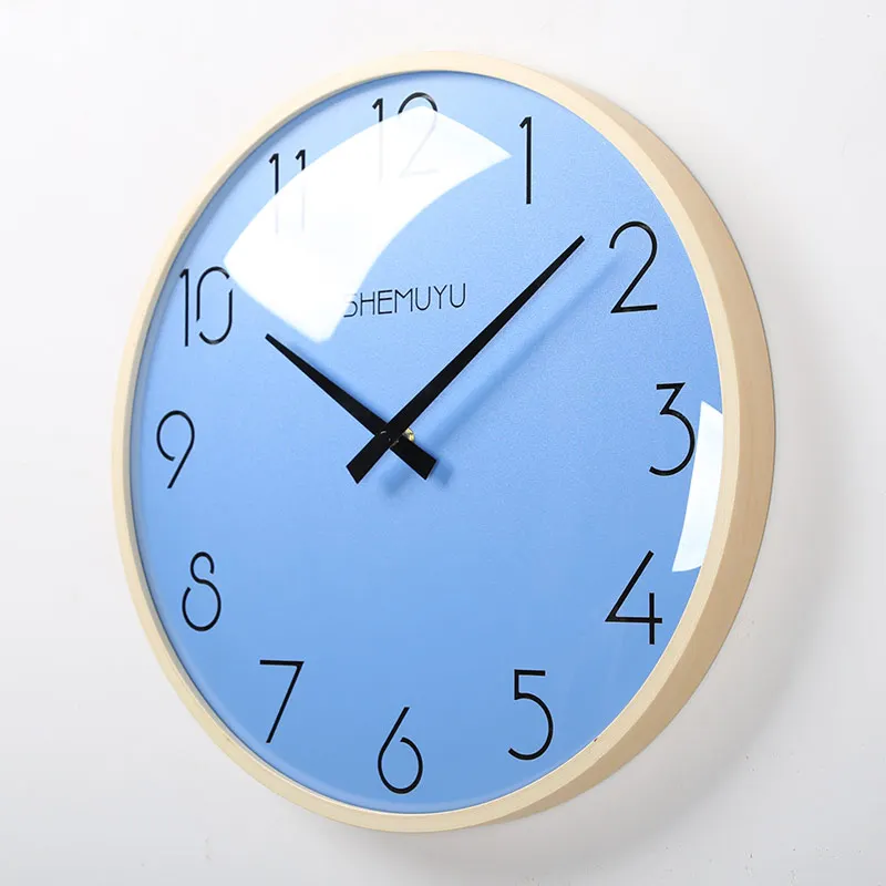 Креативные настенные часы тихие простые толстые в скандинавском стиле
