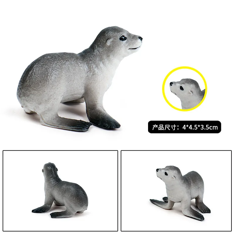 Небольших морских львов животных статуэтки коллекционные игрушки познание