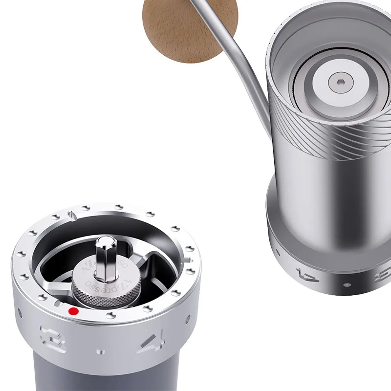 Супер Высококачественная ручная кофемолка Регулируемая Мини-мельница из