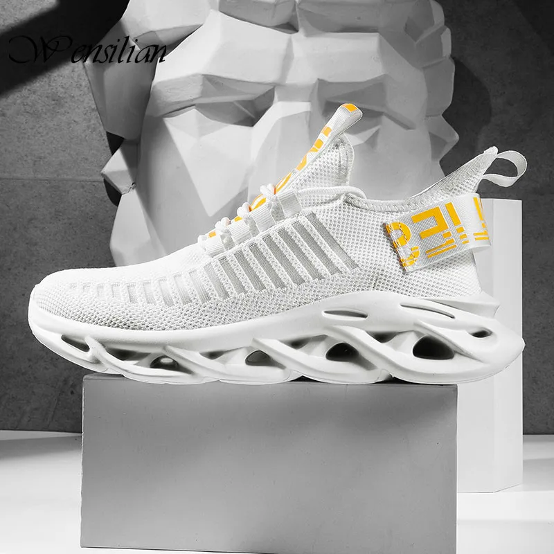 Кроссовки мужские сетчатые Вулканизированная подошва дышащие повседневная