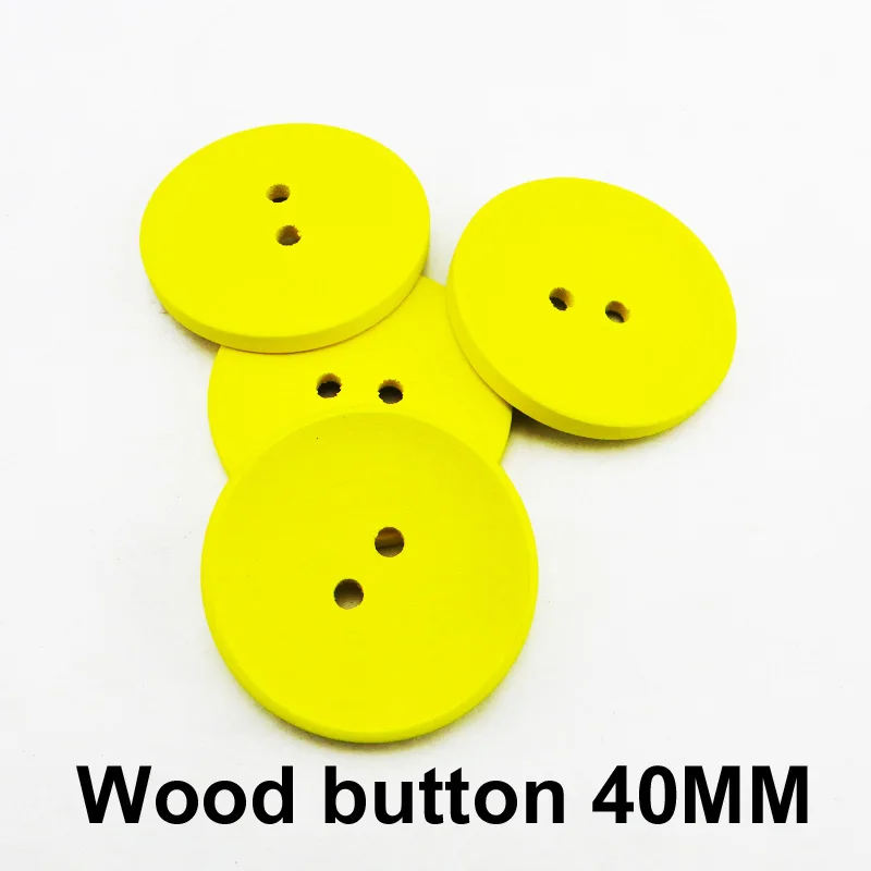 

100PCS wooden bowl pink buttons 40MM sewing clothes boots coat accessory garment decoration button MCB-1002