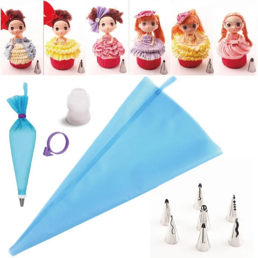 9 шт./компл. Нержавеющая сталь Кондитерские насадки для крема с кондитерский