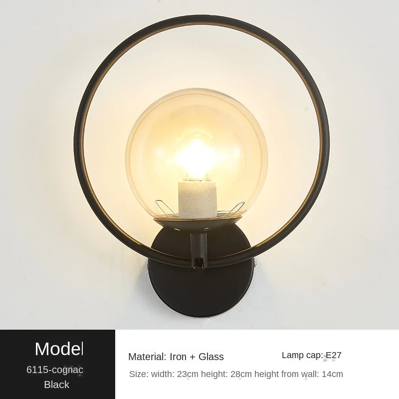 

Wall Lamp American Light Luxury Living Room Bedroom Bedside Lamp Chinese Corridor Stair Aisle Wall Lamp bathroom bedroom decor