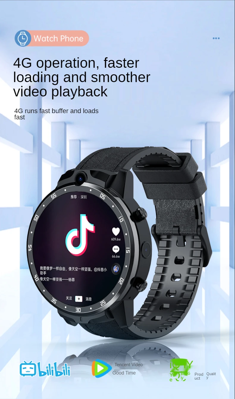 X600 smart watch mobile phone 4G+128GB AI face recognition massive application APP can be downloaded 4G full Netcom Dial Call