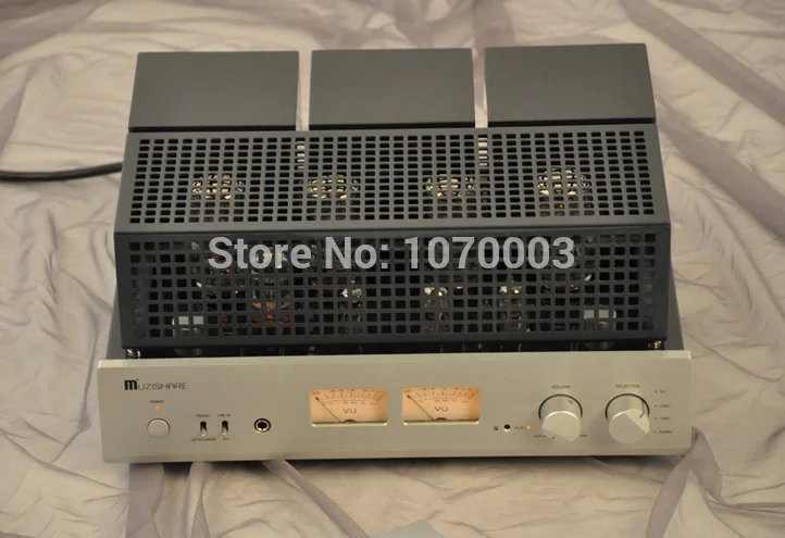 Q-019 MUZISHARE X7 Интегрированный усилитель вакуумной трубки KT88x4 AB1 Push-pull усилитель 25~ 45 Вт TR~ UL переключатель 110 В/220 В мм phono
