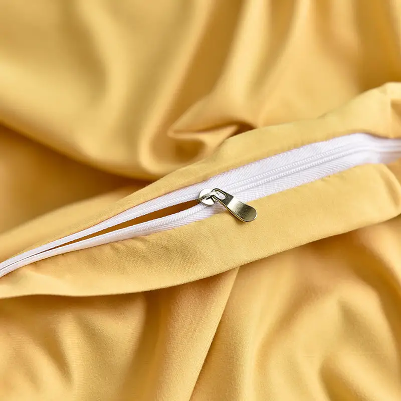 Пододеяльник желтого цвета однотонные одеяла покрывала для кровати Queen/King/Single Size