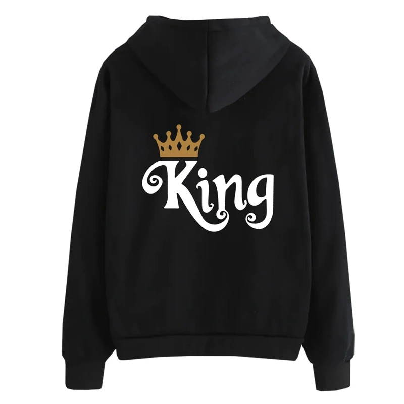 QUEEN KING Poker толстовки для пар осень зима для женщин мужчин хараджуку свитшот с капюшоном женский длинный рукав повседневные Пуловеры Топы