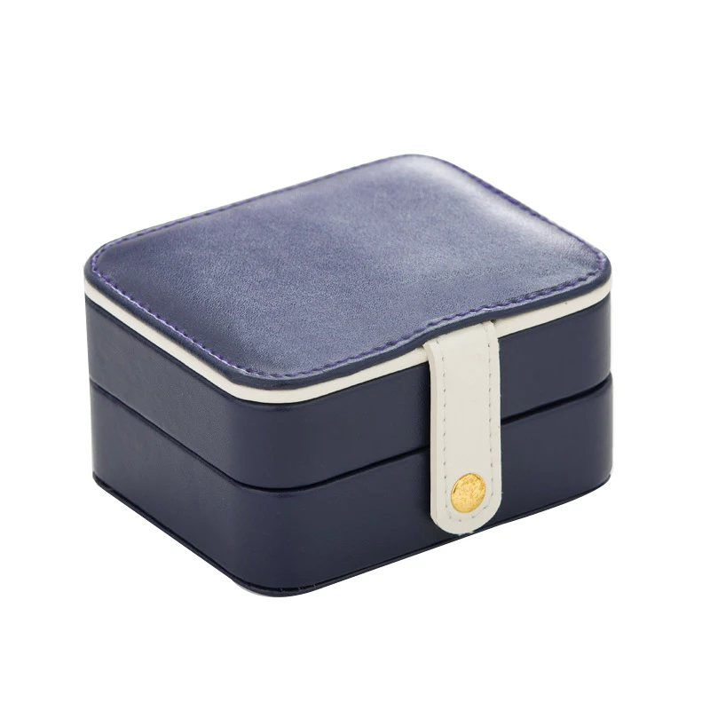 

Portable Travel Multi-Layer Storage Box PU Jewelry Earrings Bracelets Ornaments Jewelry Box