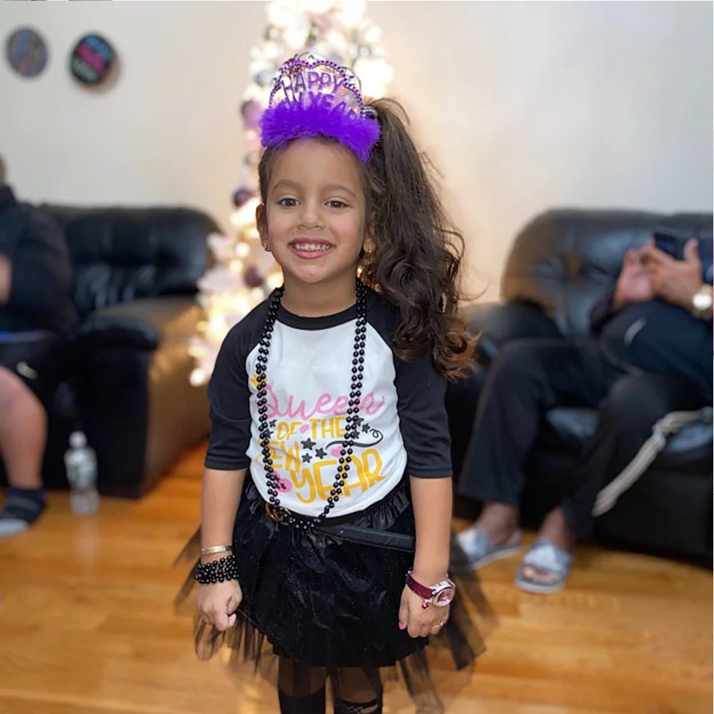 Персонализированная рубашка Королева Нового года Новогодняя для малышей