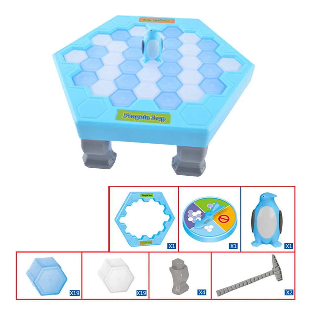 

Kids Funny Save Penguin Ice Block Breaker Trap Toys Parent Children Kids Table Game Kids Adult Toy Stress Reliever Decor