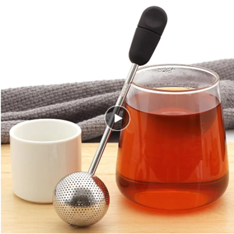 

Stainless Steel Tea Infuser Sphere Locking Spice Tea Ball Strainer Mesh Infuser 360 Rotation Tea Filter Strainers Kitchen Gadget