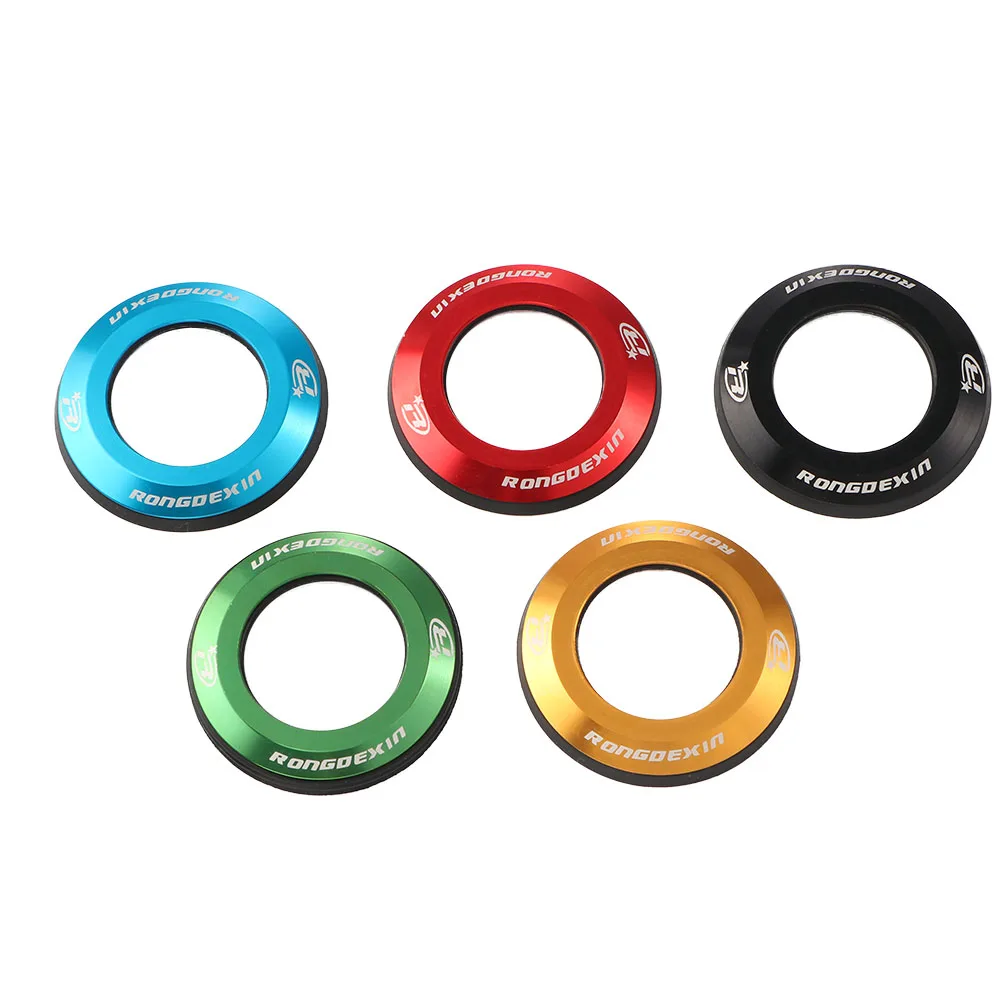 

1Pc Bicycle Headset Cap 28.6mm Universal Diameter Mountain Bike Top Shell Flat Cover Aluminum Alloy O-ring Seal Bicycle Parts