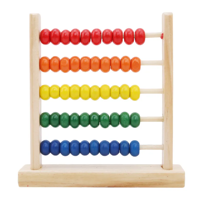 Мини Деревянные Abacus дети ранняя Математика обучающая игрушка цифры подсчет