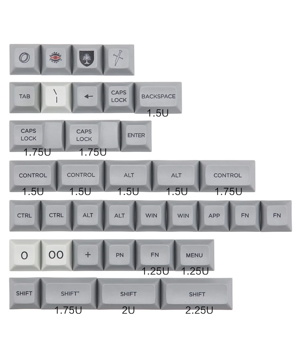 Npkc dsa keycap dye subbed Elf буквы для механической клавиатуры 154